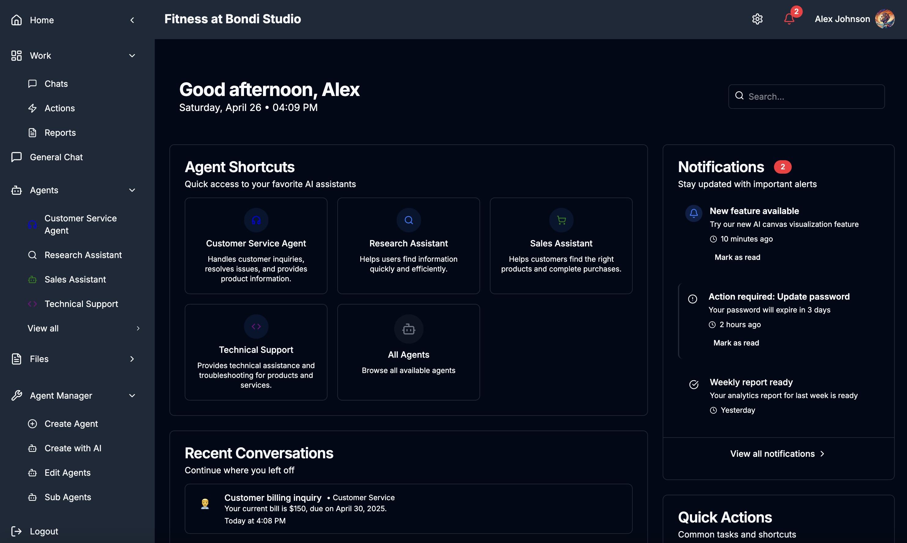 KulaOS AI Agent Management Dashboard